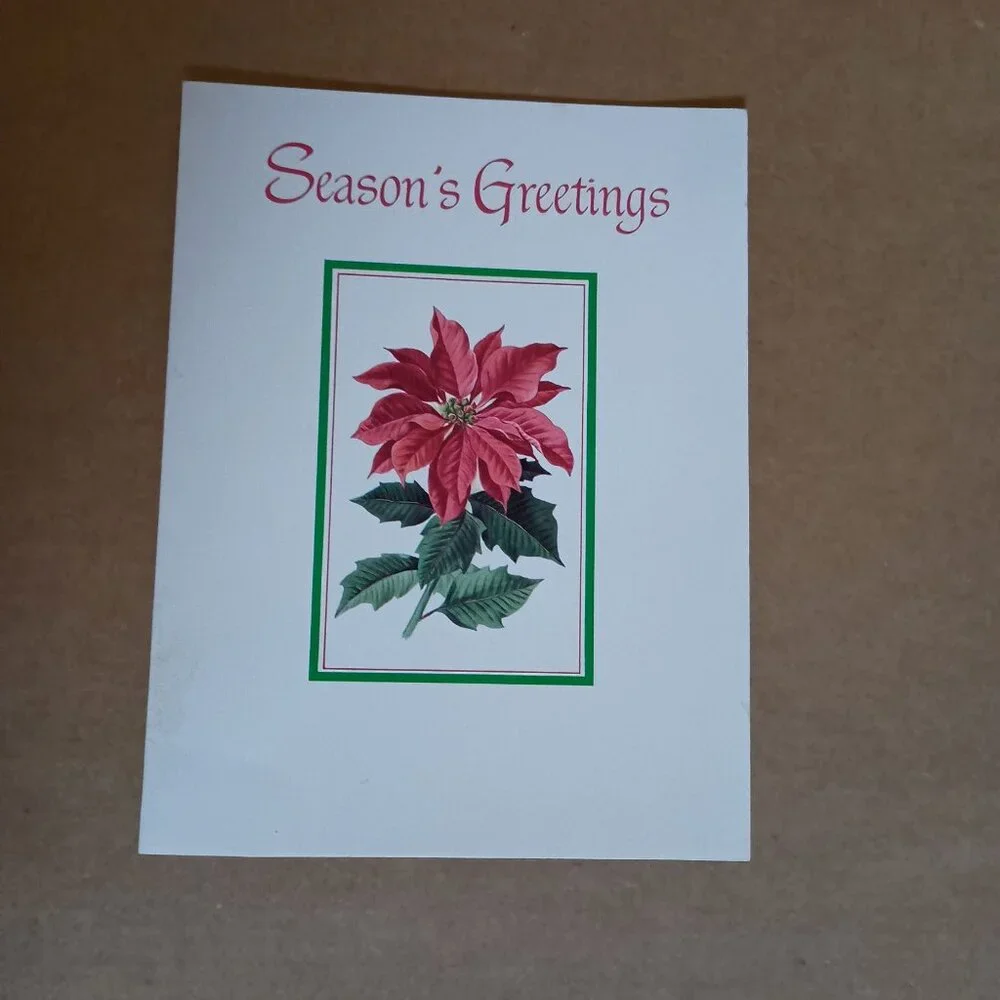 14 assorted unused vintage Christmas holiday cards with envelopes, 5 styles